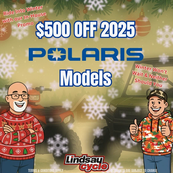 $500 OFF 2025 POLARIS MODELS alt