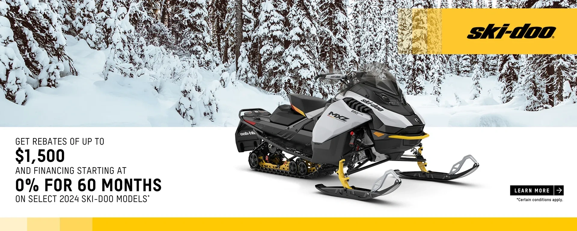 Ski-Doo – Get up to $1,500 in rebates