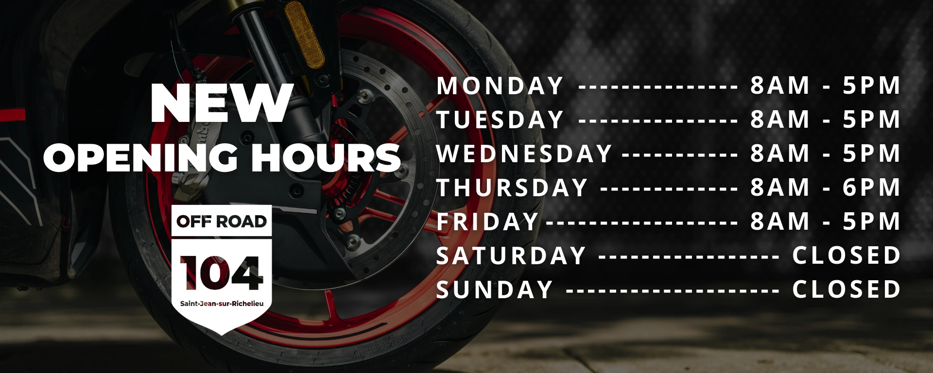 New opening hours alt