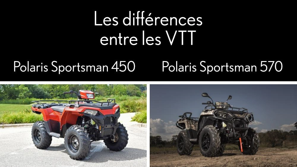 Quelles différences entre les Sportsman 450 et 570 ? alt