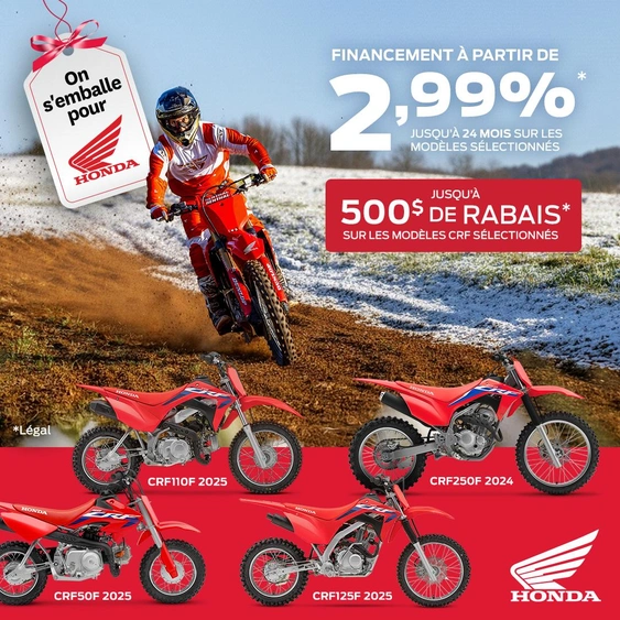 Bring home a Honda - Dirt bikes alt