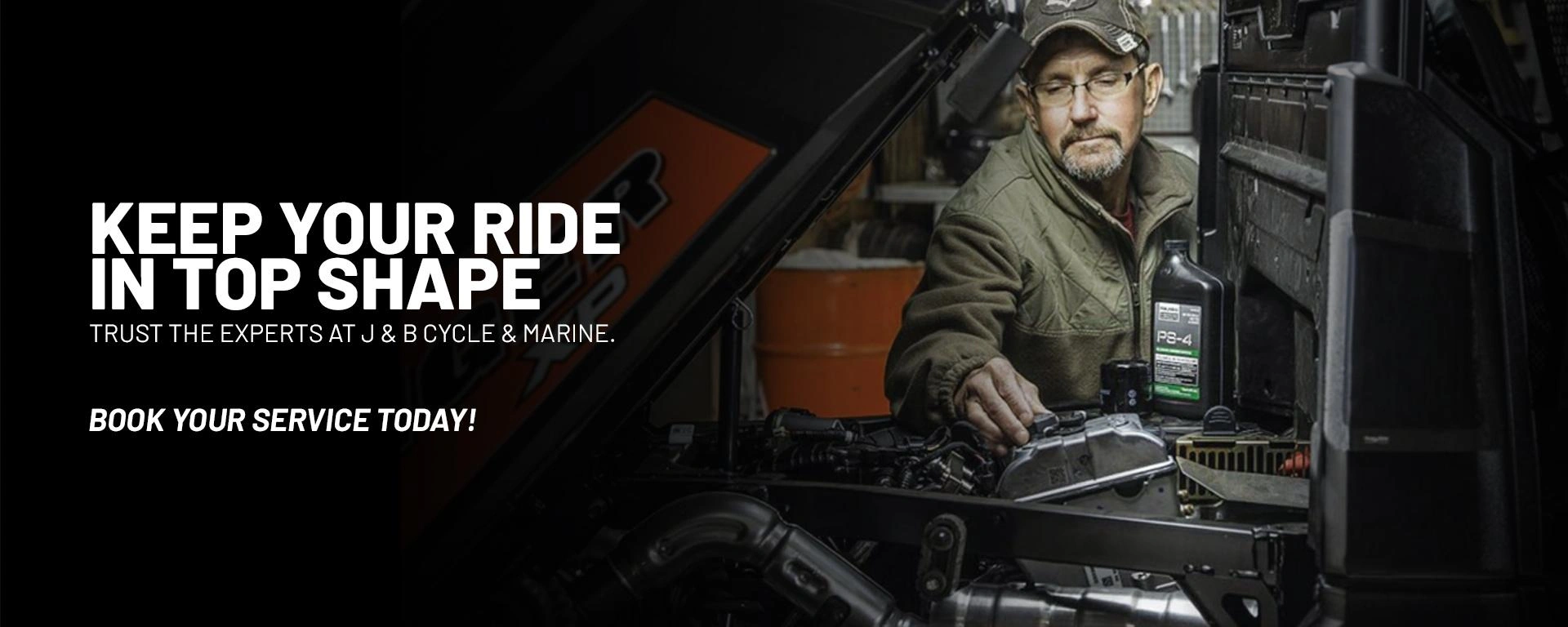 Keep your ride in top shape trust the experts at J & B Cycle & Marine. alt
