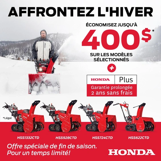 Affrontez l'hiver - Souffleuses alt