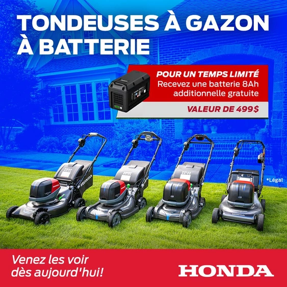 Bring Home a Honda - Battery lawn mowers alt