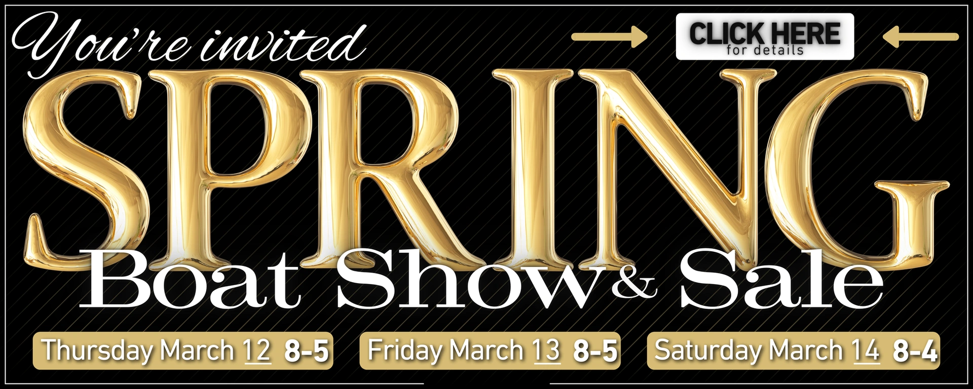 Spring Boat Show and Sale March 12-14 2026 alt