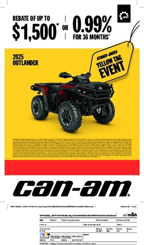 CAN-AM OUTLANDER- YELLOW TAG EVENT alt