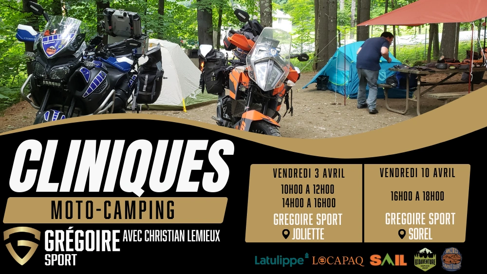 Découvrez le Moto Camping – Atelier par Christian Lemieux alt