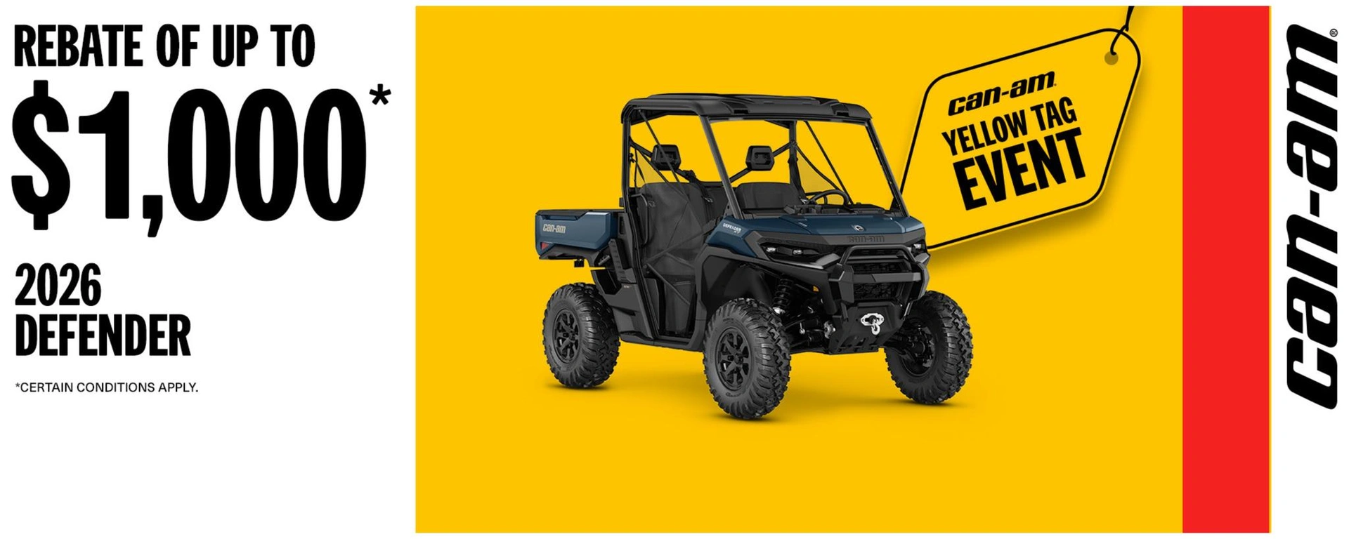Yellow Tag Event 2026 Can-Am SSV alt
