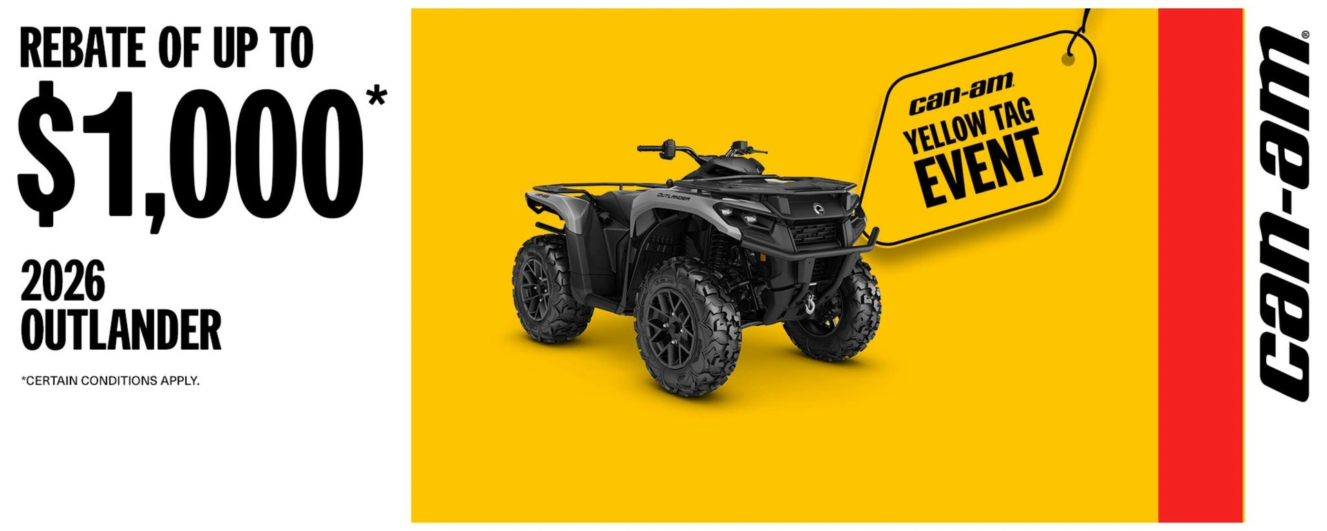 Yellow Tag Event 2026 Can-Am ATV alt