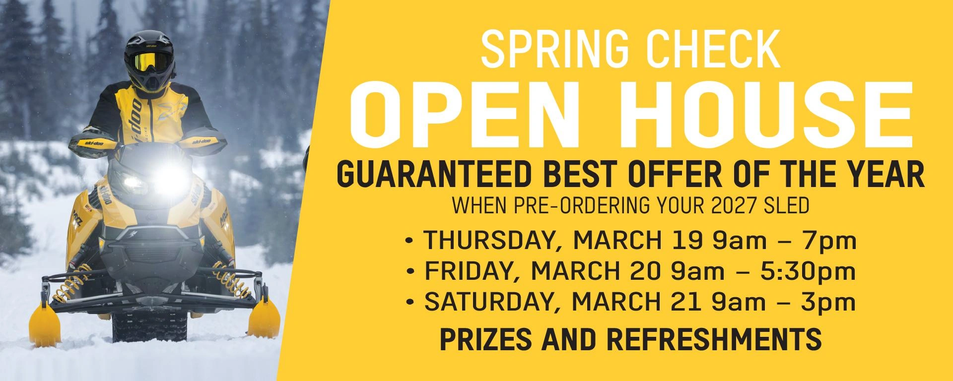 Ski-Doo Spring Check Open House alt