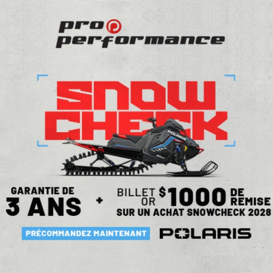 POLARIS SNOWCHECK 2027 : VOTRE SEULE CHANCE POUR L'EXCLUSIVITÉ CHEZ PRO PERFORMANCE alt