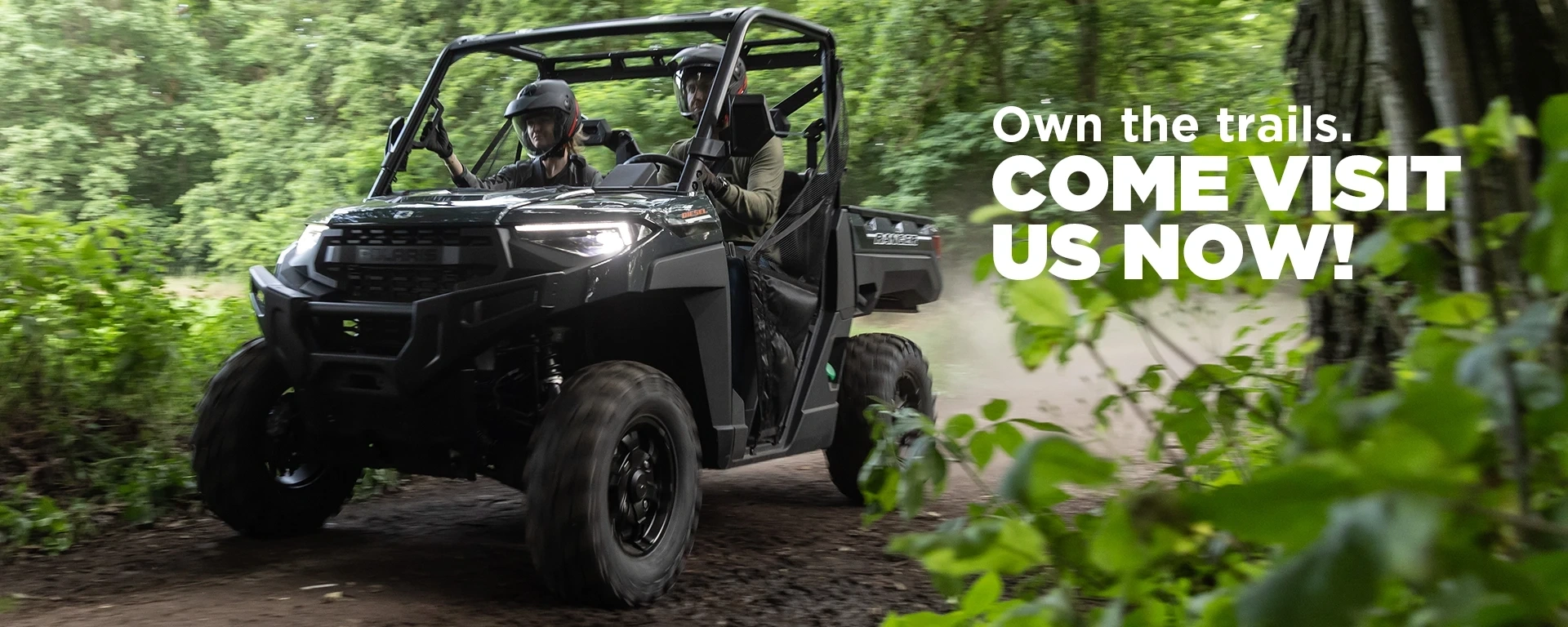 Own the trails. Come visit us now! alt