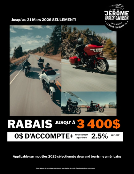 Obtenez jusqu’à 3 400$ de rabais ! alt