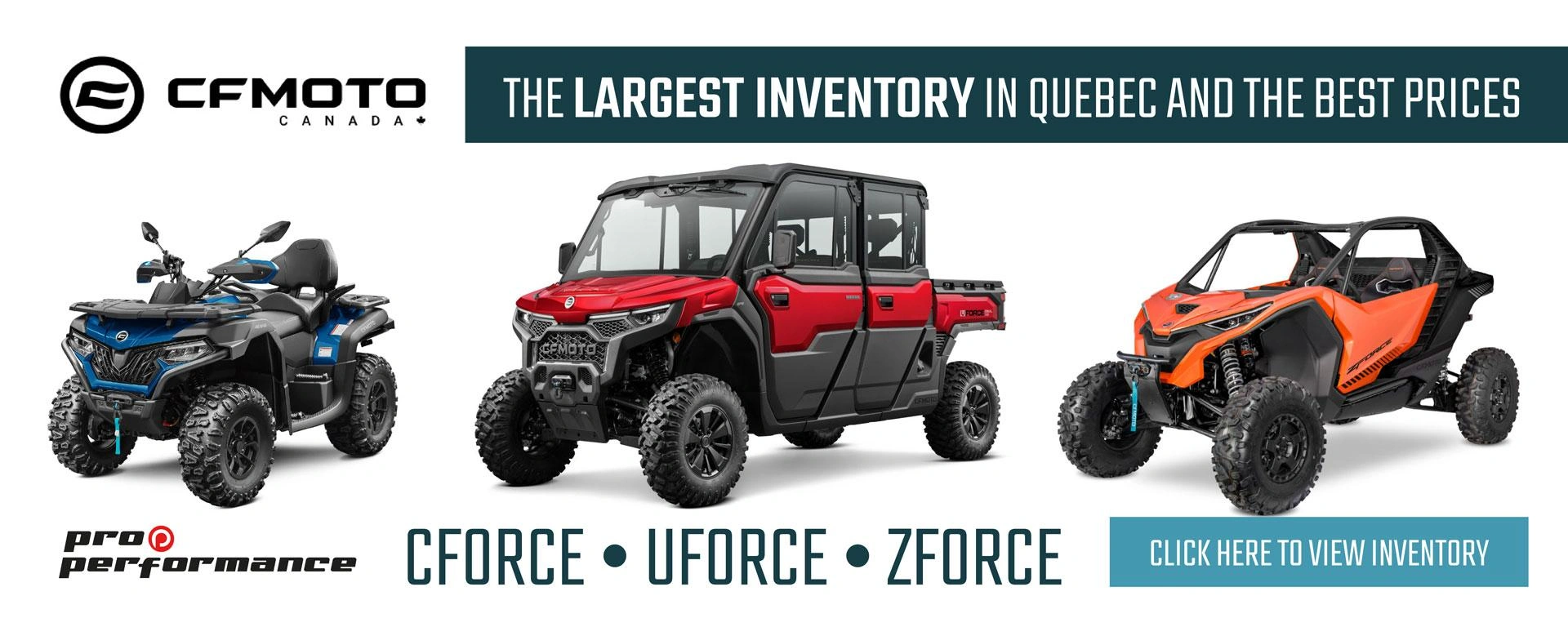 VTT and side-by-side vehicles CFMOTO. alt