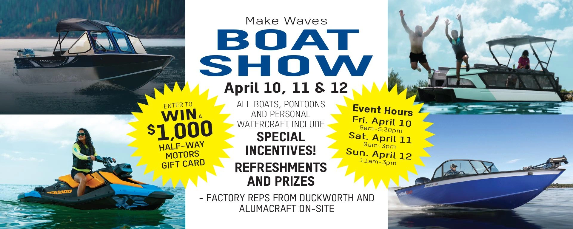 Half-Way boat show April 10th-12th alt