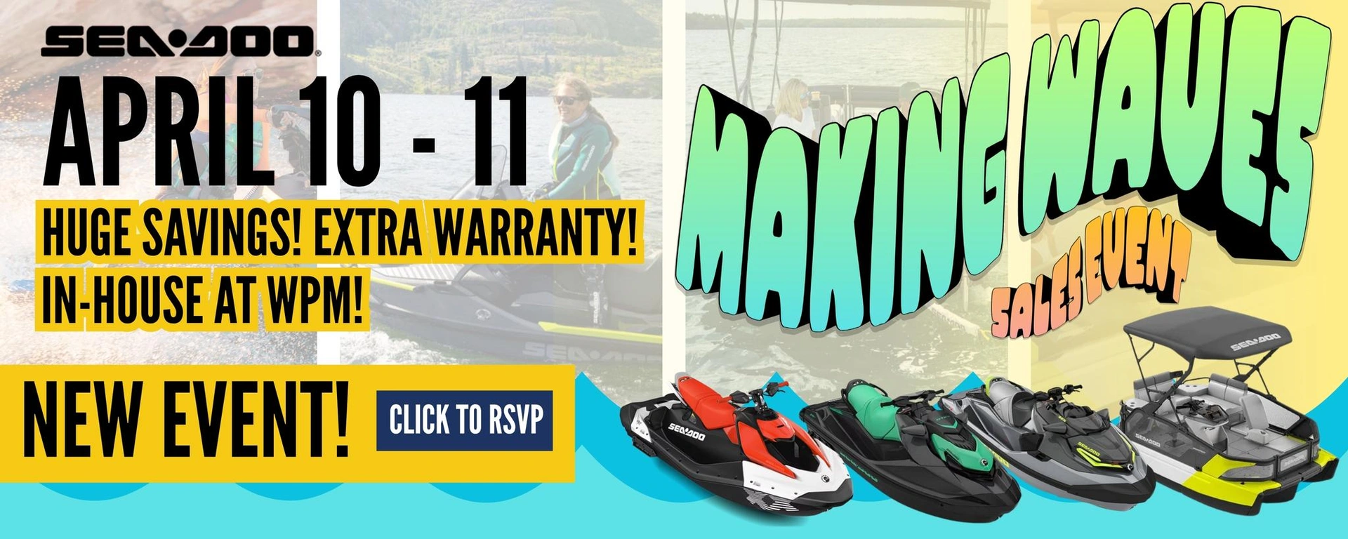 HUGE Sea-Doo Savings at WPM! Making Waves Sales Event 2026 alt