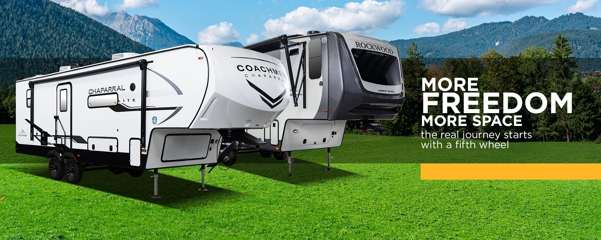 More freedom, more space — the real journey starts with a fifth wheel alt