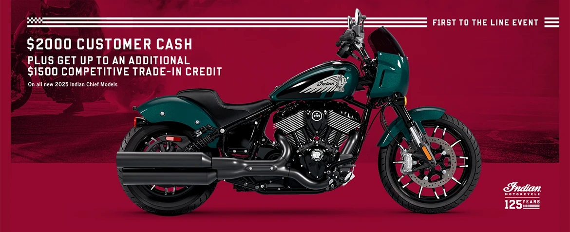 Promotion: Get up to $2000 Customer Cash on select 2025 Chief Models
