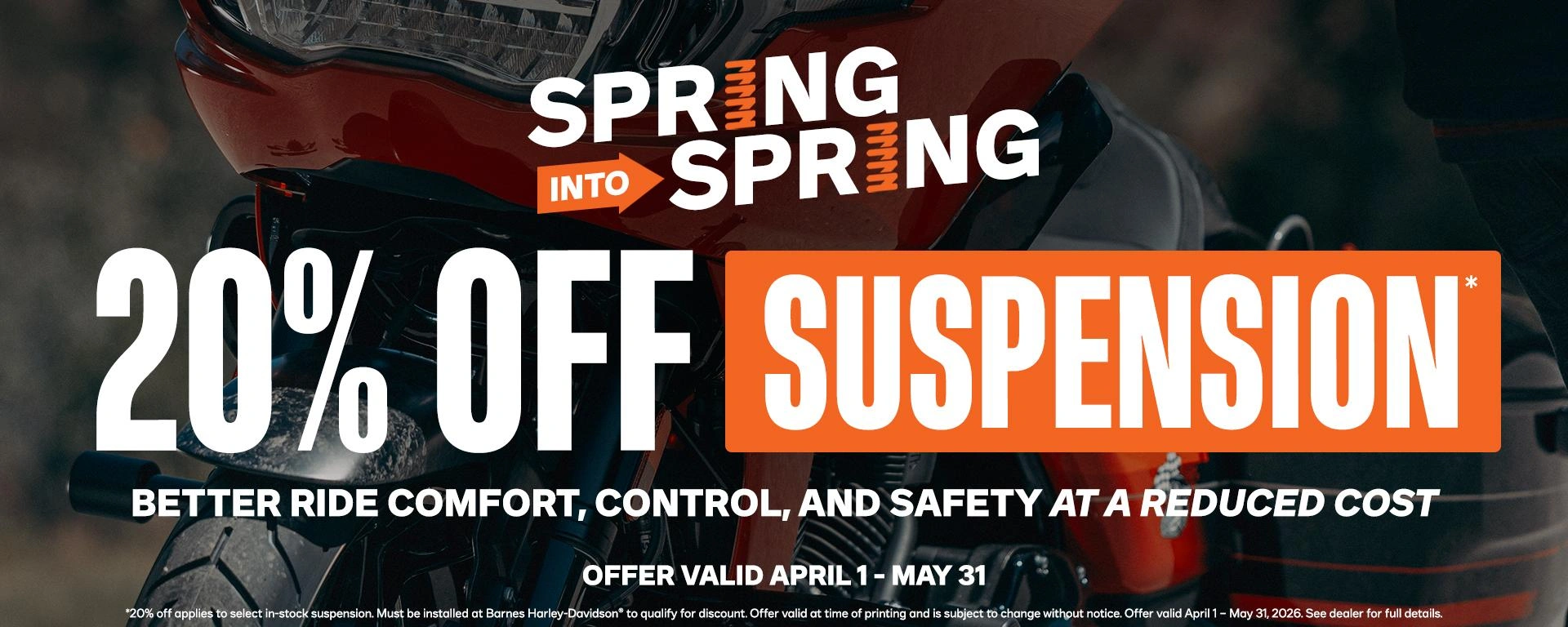 April 2026 - Spring into Spring Suspension Sale alt