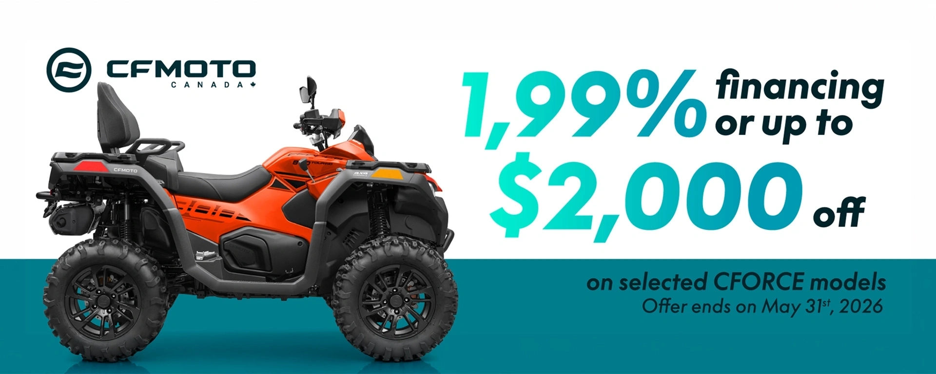 CFMOTO - CFORCE - Up to $2,000 OFF alt