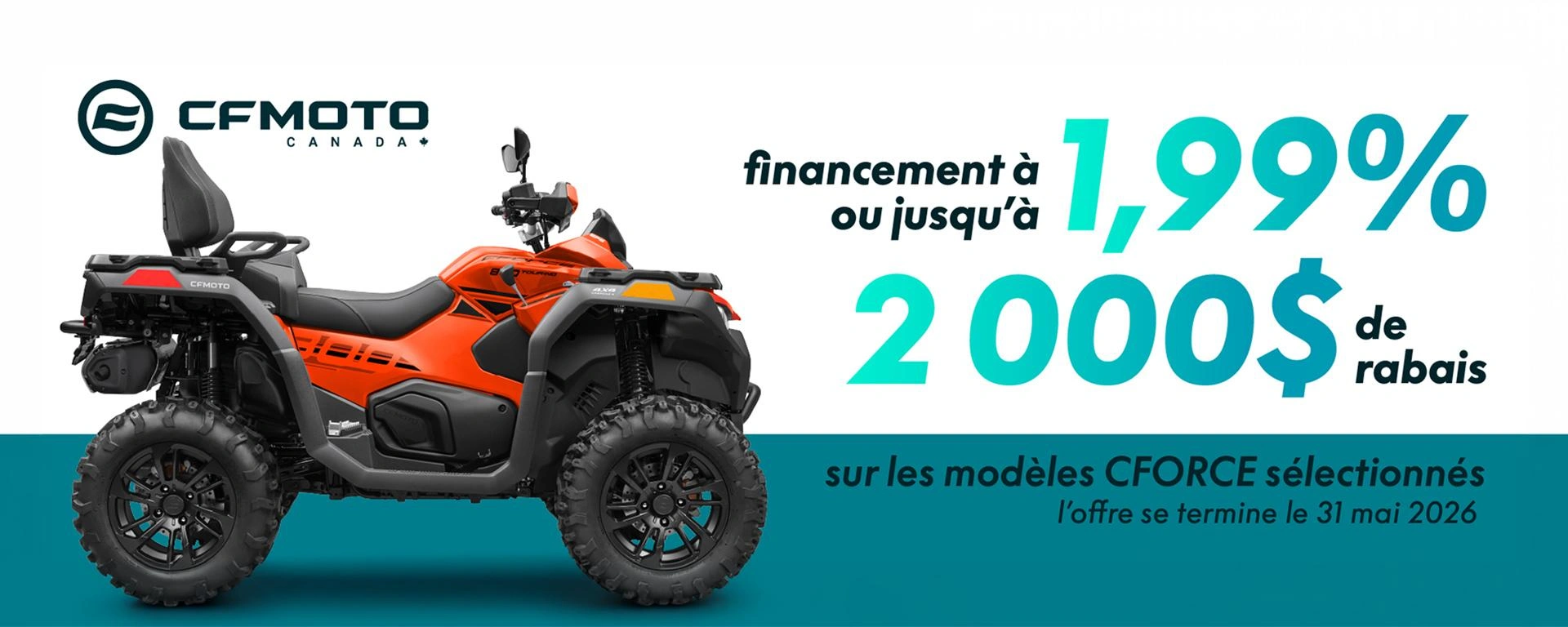 CFMOTO - CFORCE - Jusqu'à 2 000 $ de rabais alt