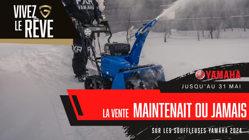 La vente MAINTENENT OU JAMAIS - Souffleuse Yamaha alt