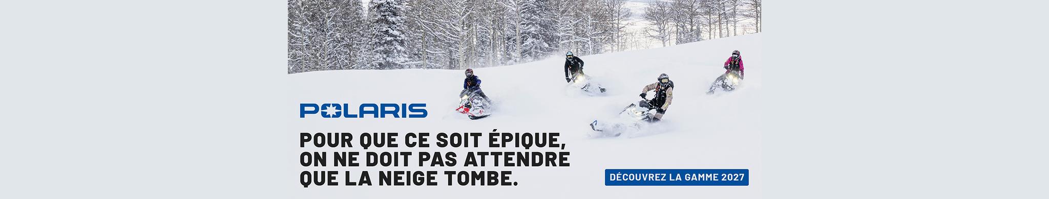 Découvrez la gamme de Motoneiges Polaris 2027