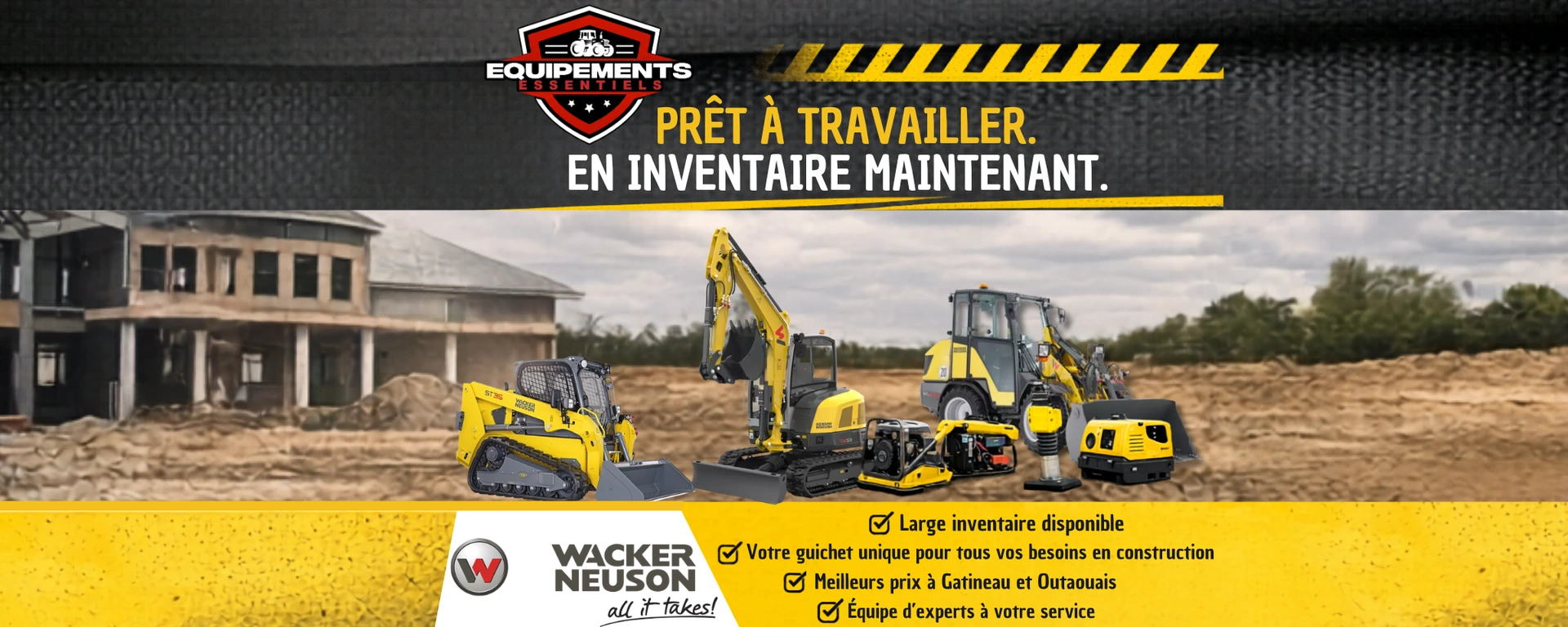 Besoin d’équipement fiable, prêt à travailler? alt