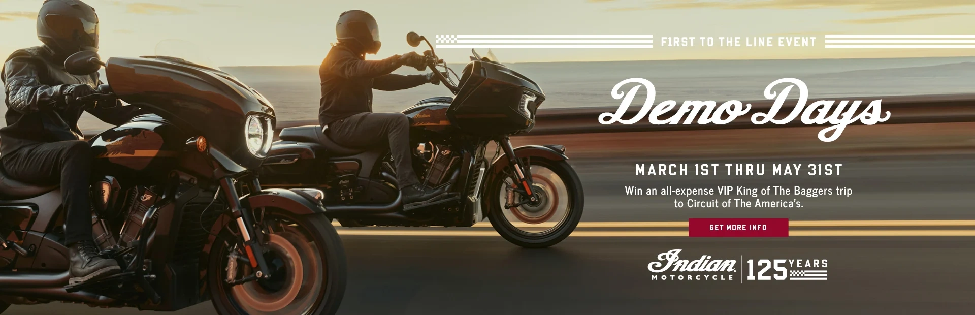 First To The Line Demo Days & Sweepstakes