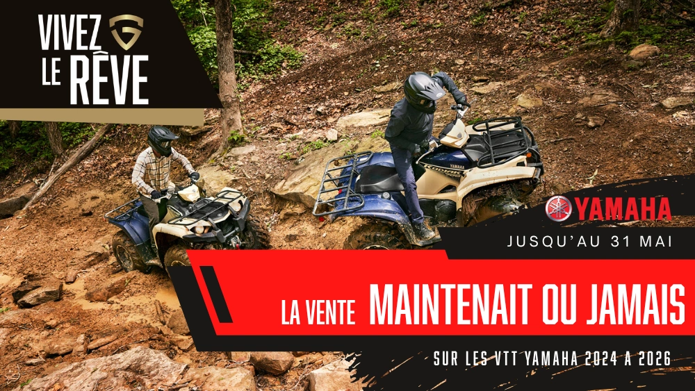 La vente MAINTENENT OU JAMAIS - VTT Yamaha alt