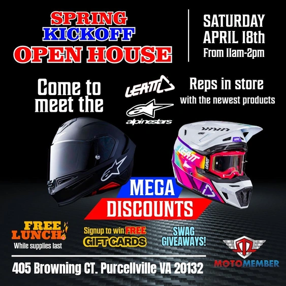 🏁 Spring Kickoff Open House! 🌸🏍️ alt