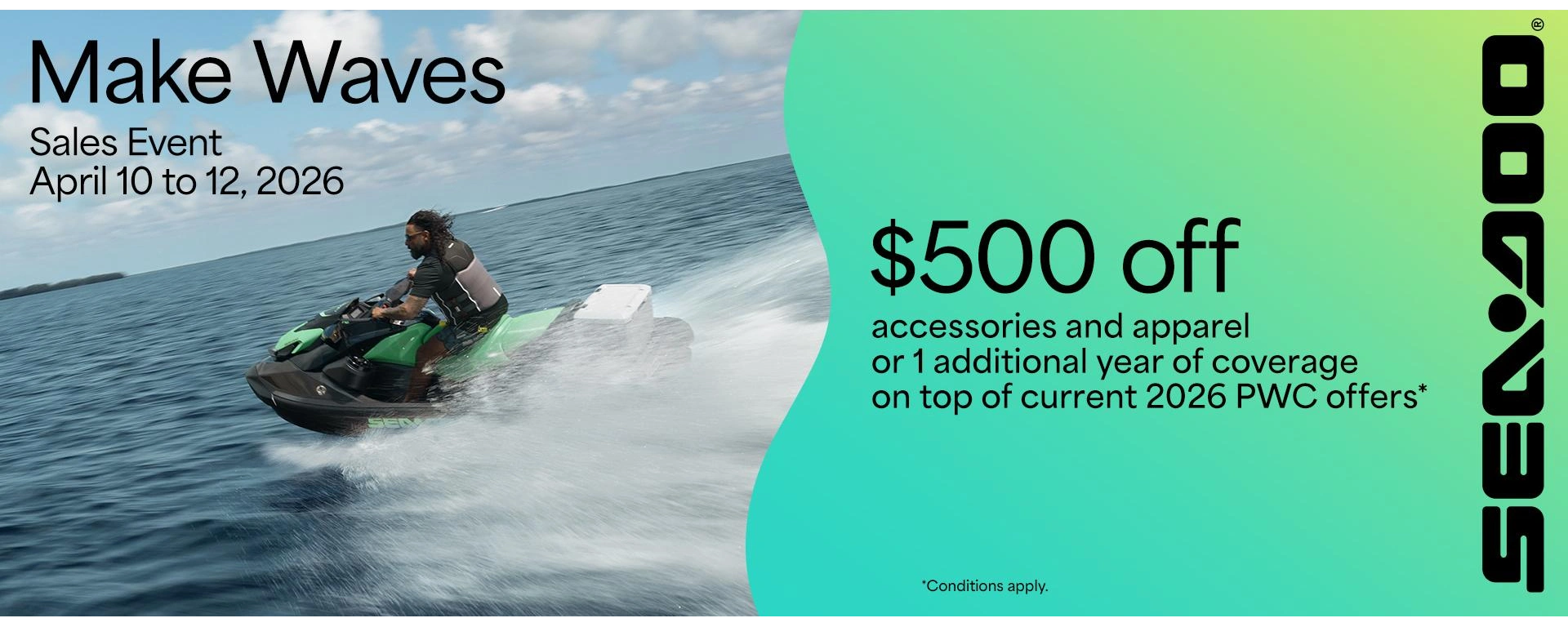Sea-Doo Make Waves Sales Event alt