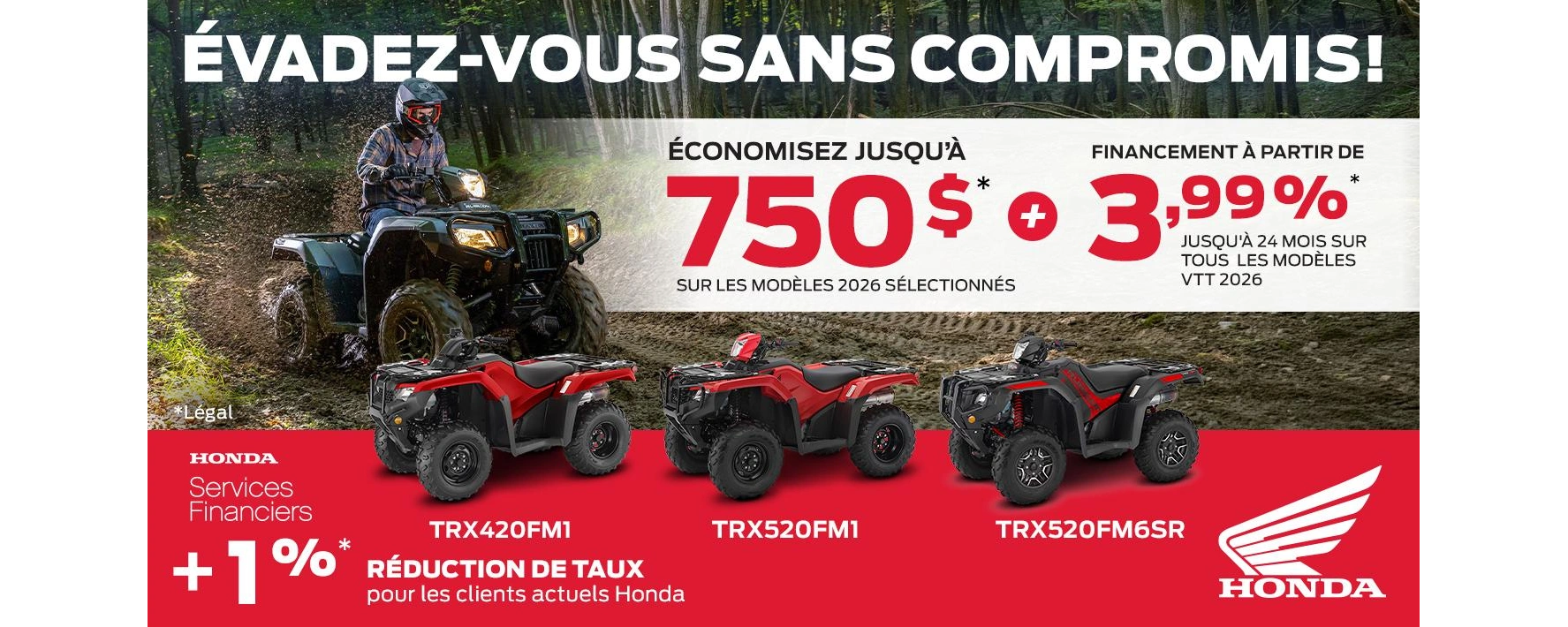 Offer on ATV Honda 2026 alt