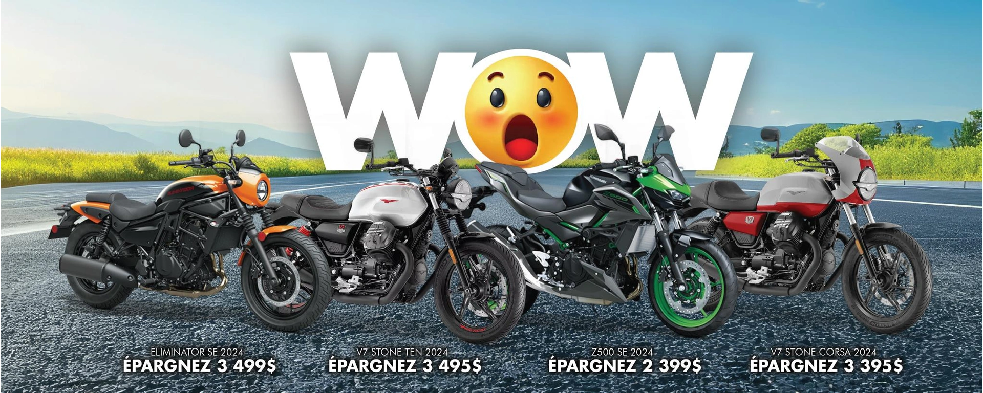 Épargnez GROS sur nos motos 2024 alt