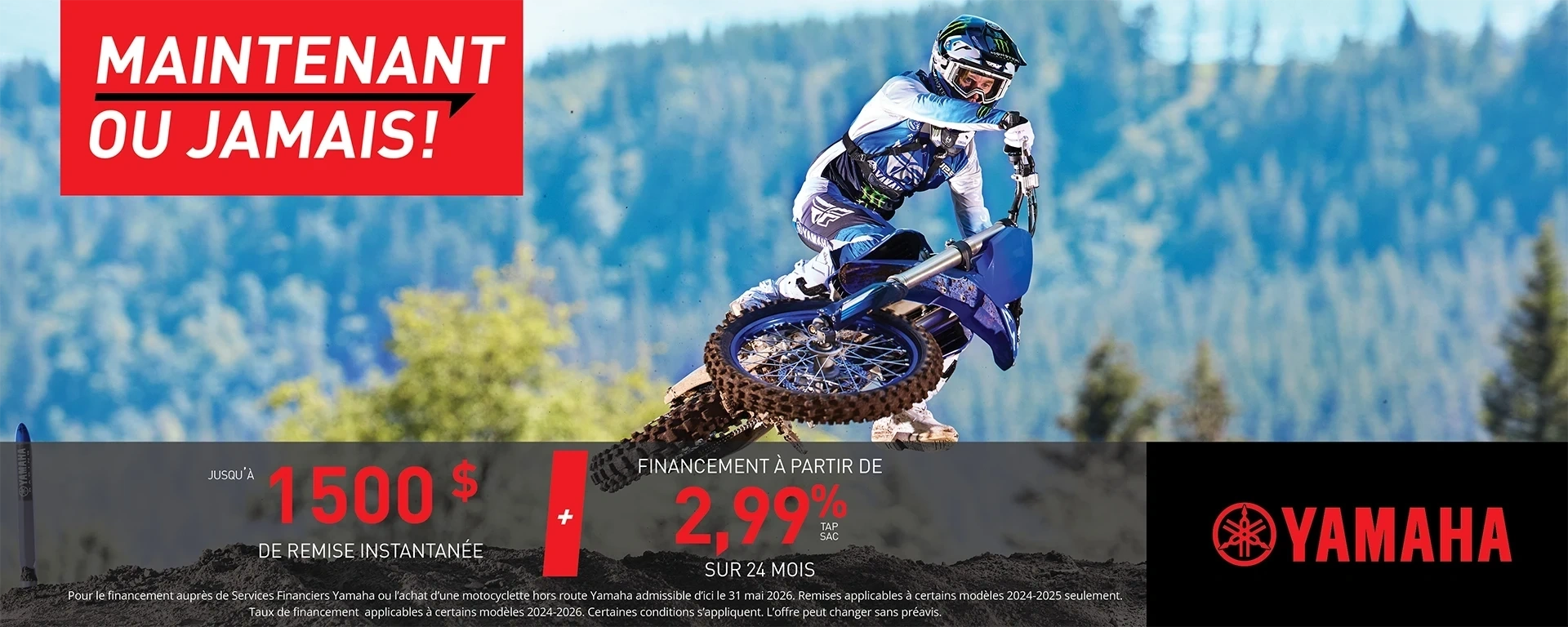 Motocyclettes hors route – Maintenant ou jamais alt
