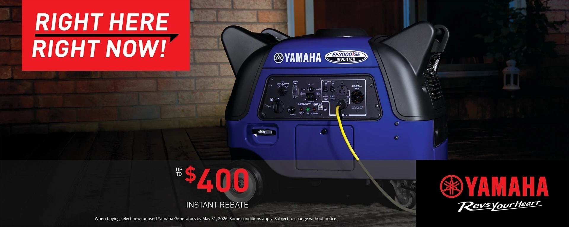 Generator Instant Rebate – Right Here Right Now alt