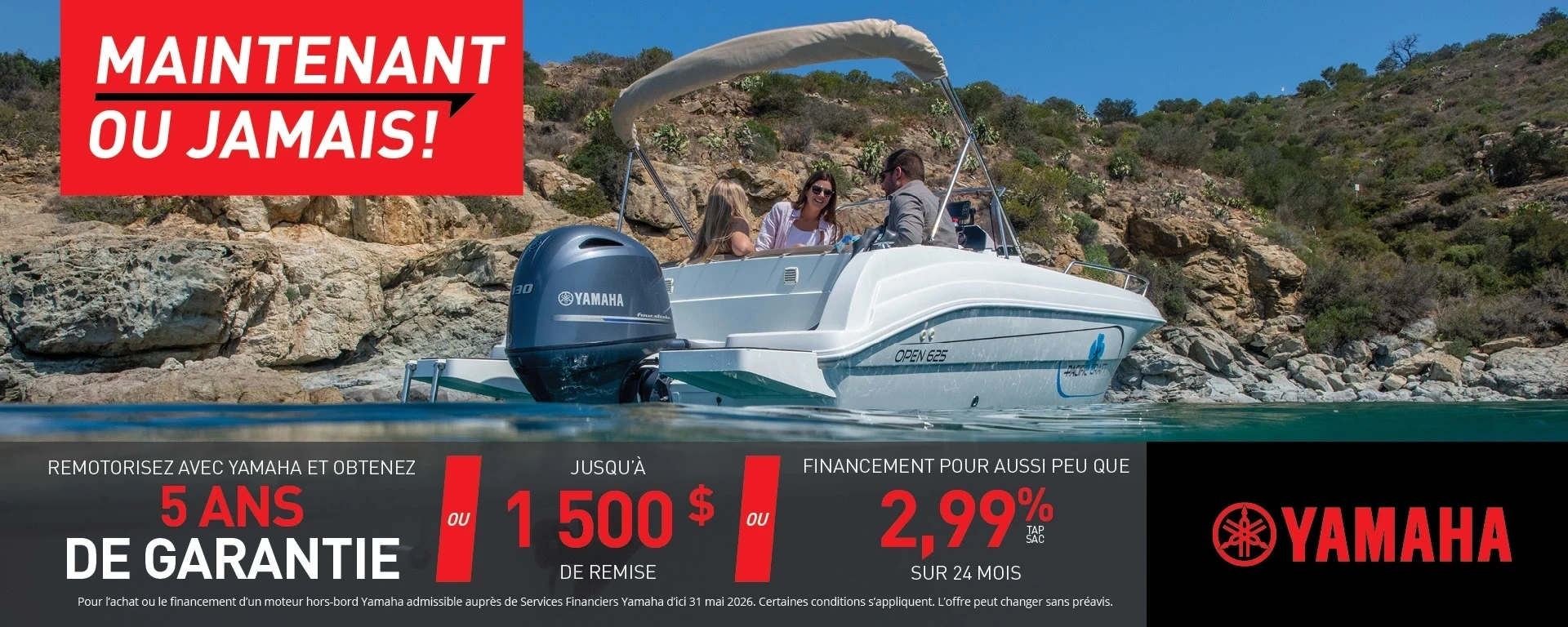 Ensembles bateau‑moteur – Maintenant ou jamais alt