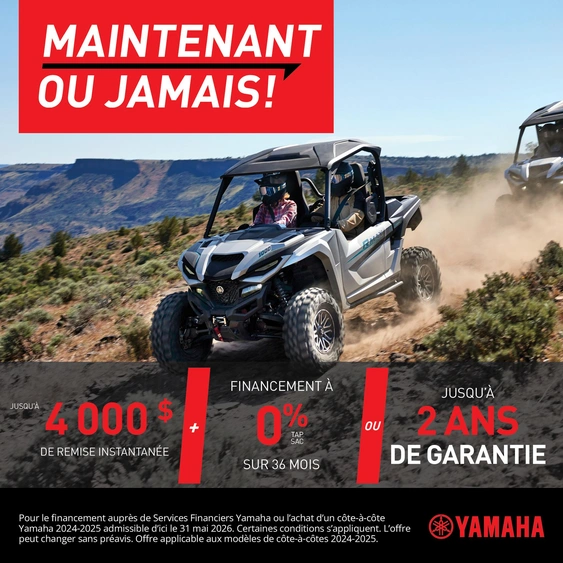 C'est maintenant ou jamais pour les Côtes-à-Côtes Yamaha alt