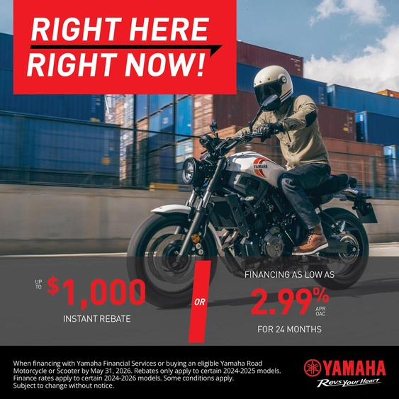 Right here, right now on Yamaha Road Motorcycle alt