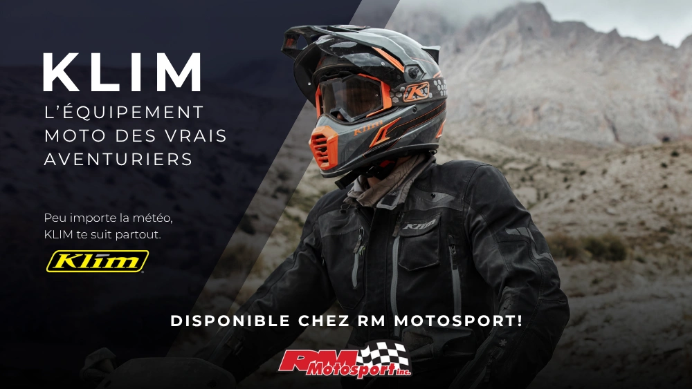 KLIM Victoriaville : Équipements et vêtements de qualité chez RM Motosport alt