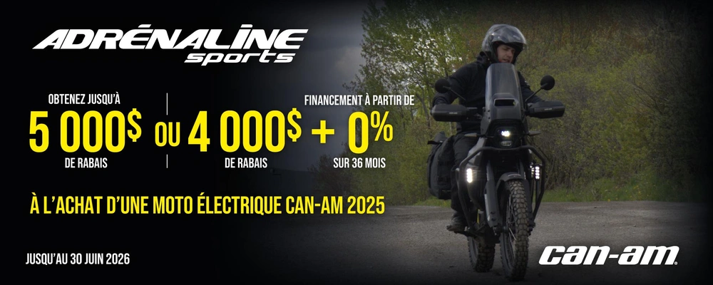 Promo Can-Am 2 roues alt