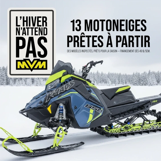 L’hiver n’attend pas : 13 motoneiges usagées prêtes à partir ! alt