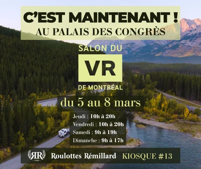 C'EST MAINTENANT ! ROULOTTES RÉMILLARD AU SALON DU VR 2026 ! alt