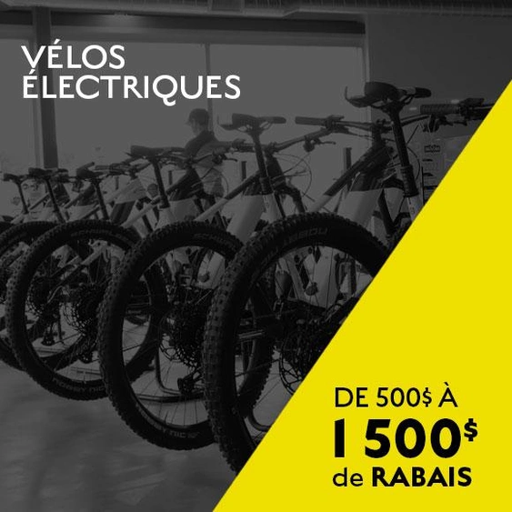 Jusqu’à 1 500$ de rabais sur vélos électriques alt