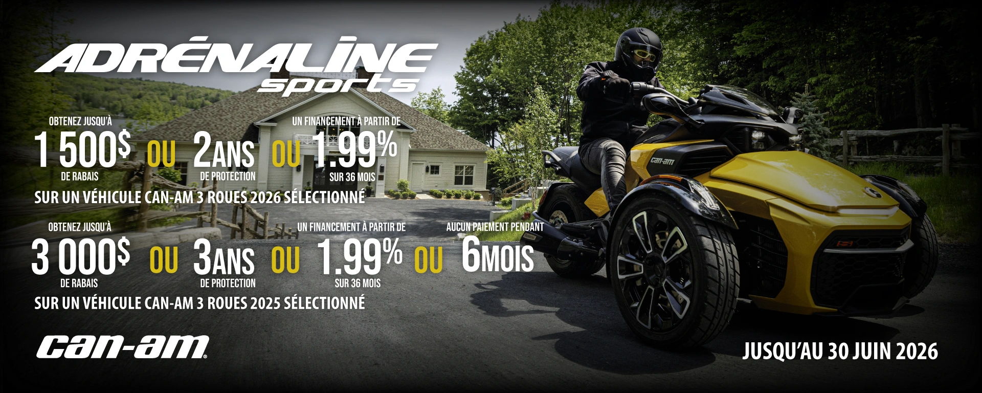 Promo Can-Am 3 roues alt
