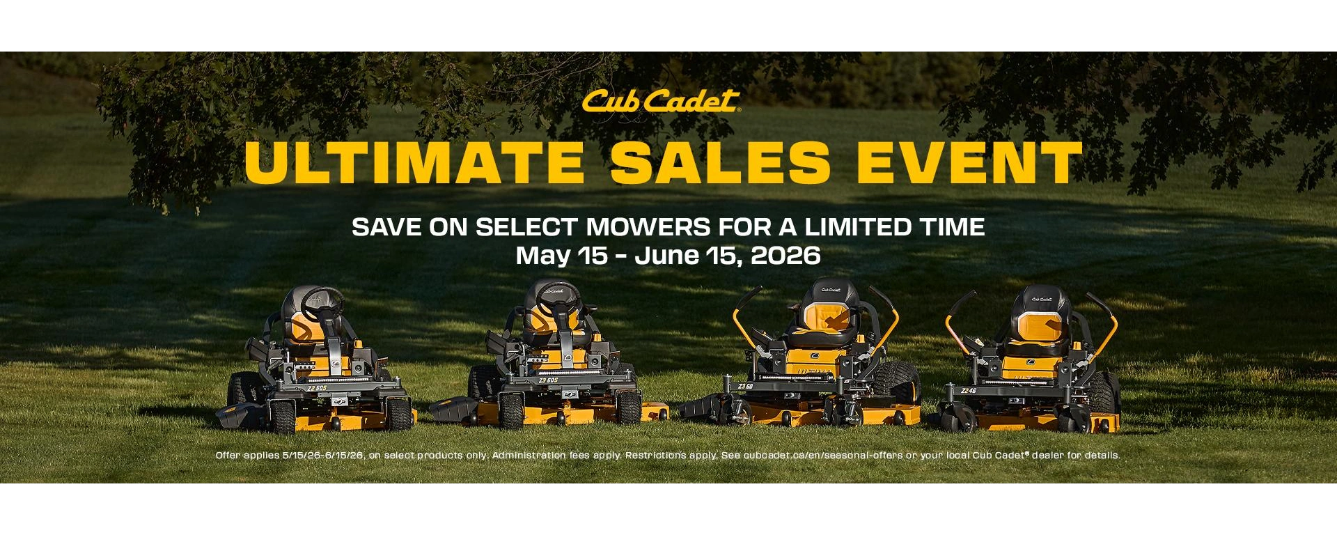 Cub Cadet Sales Event alt