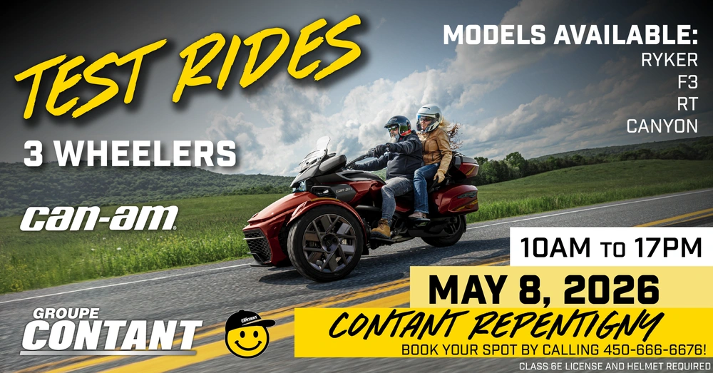 3-WHEEL VEHICLE TEST RIDES IN REPENTIGNY alt