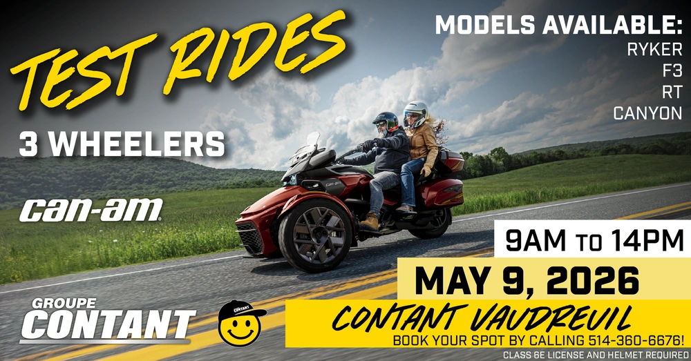 3-WHEEL VEHICLE TEST RIDES IN VAUDREUIL alt