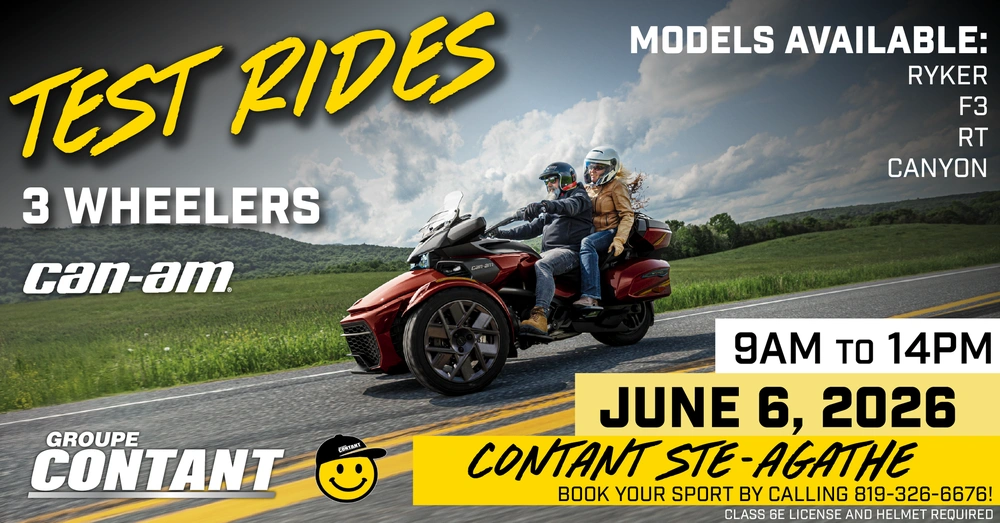 3-WHEEL VEHICLE TEST RIDES IN SAINTE-AGATHE alt