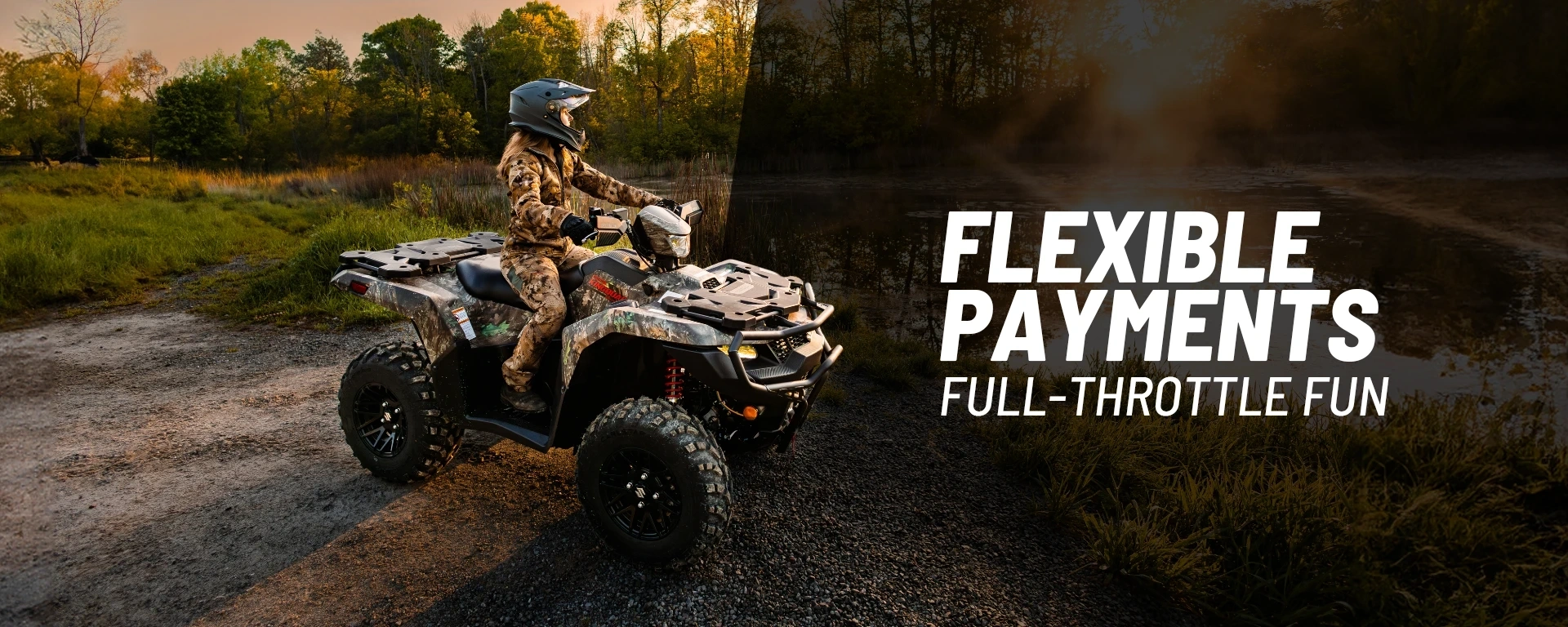 Flexible Payments. Full-Throttle Fun. alt